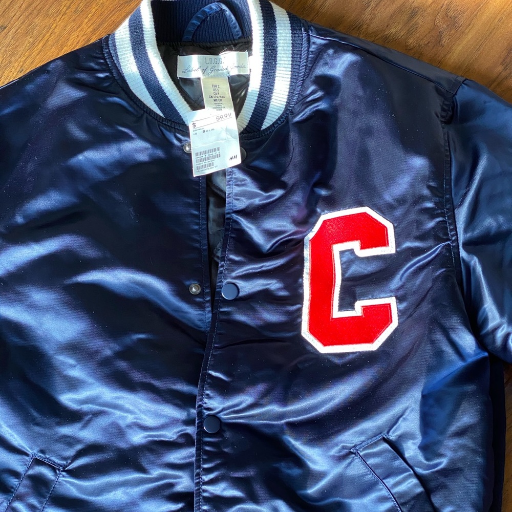 Coats | H&M Blue Satin Bomber | Size: S